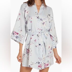 In Bloom by Jonquil Blue Short Wrap Dressing Gown Size XS/S